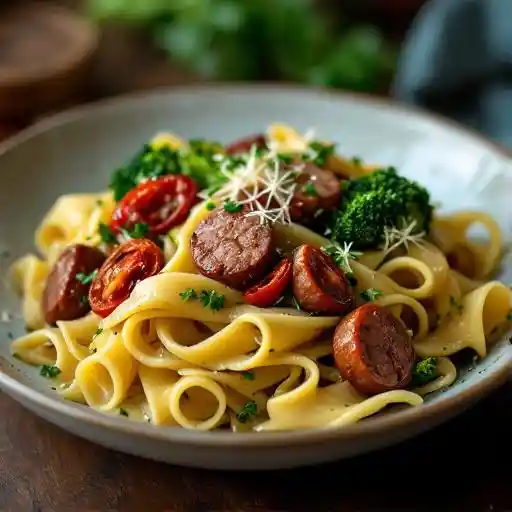 Rigatoni con Rapa e Salsiccia