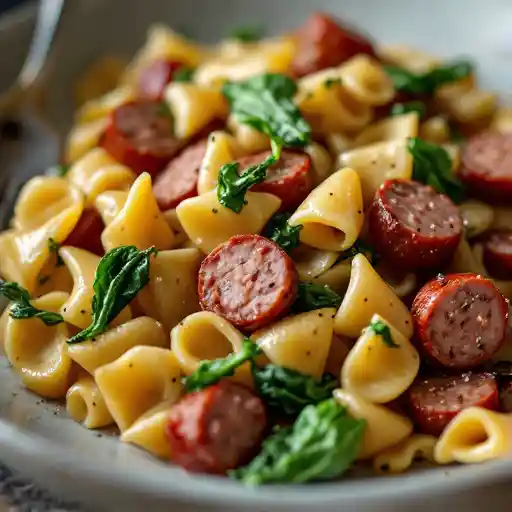 orecchiette, sausage, rapini
