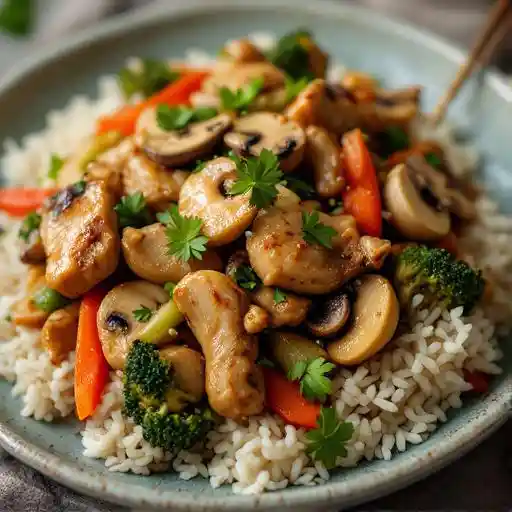 STIR-FRY CASHEW GINGER CHICKEN