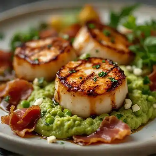 Soy Glazed Seared Scallops