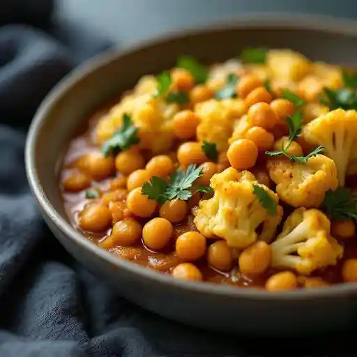 Chickpea and Cauliflower Curry
