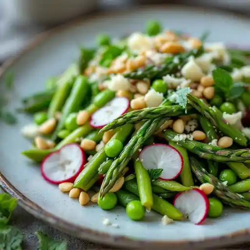 Asparagus and Sugar Snap Pea Salad
