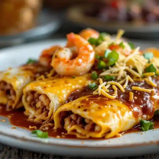Southern New Mexican Style Enchiladas