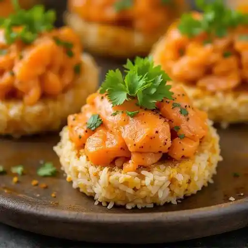 Salmon Rice Cakes