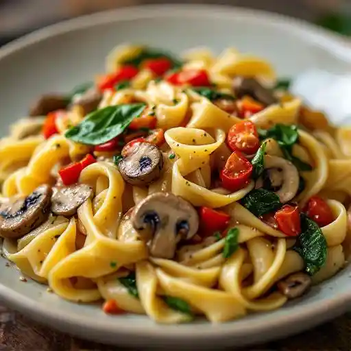 Fettuccine Con Vegetali