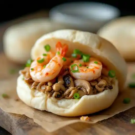 Shrimp Triple Delight Buns