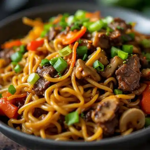Mongolian Beef Lo Mein
