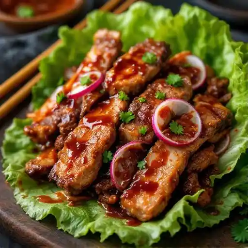 Bulgogi Pork Ribs Lettuce Wraps