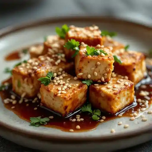 Crispy Tofu in Sesame Sauce