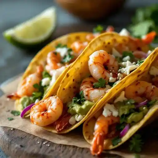 SHRIMP TACOS