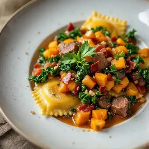 Chestnut and Butternut Squash Ravioli