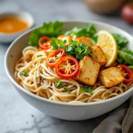 Bún Đậu Hũ - Lemongrass Tofu Noodle Bowl