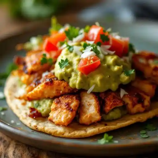 crispy chicken tostada