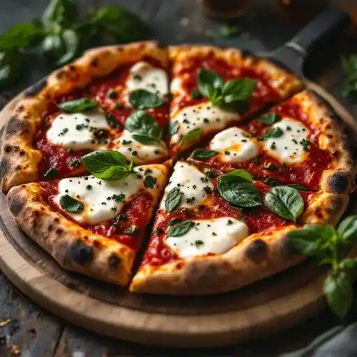 Spicy Burrata Sicilian Pizza