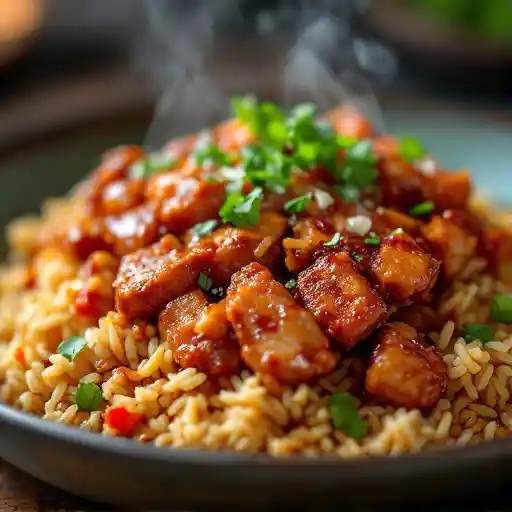 FRIED RICE BBQ pork
