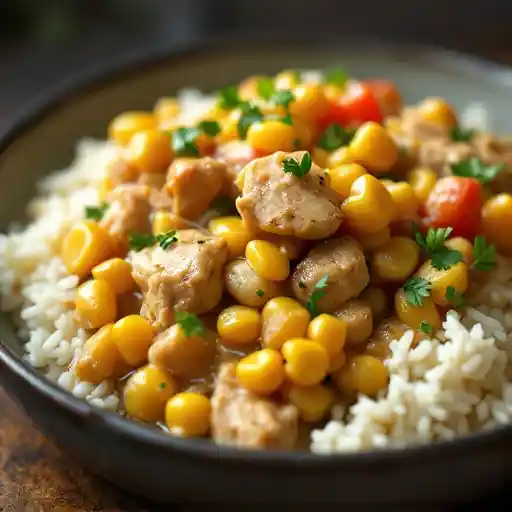 Chicken Corn Étouffée