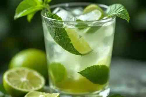 Lime-Leaf Collins recipe served on a plate, by Pekin the Chef