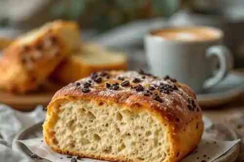 Focaccino recipe served on a plate, by Pekin the Chef