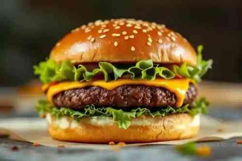 Impossible™ Cheeseburger recipe served on a plate, by Pekin the Chef