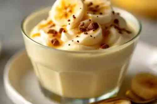 Banana Pudding recipe served on a plate, by Pekin the Chef