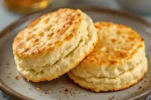 Pair of Buttermilk Biscuits recipe served on a plate, by Pekin the Chef