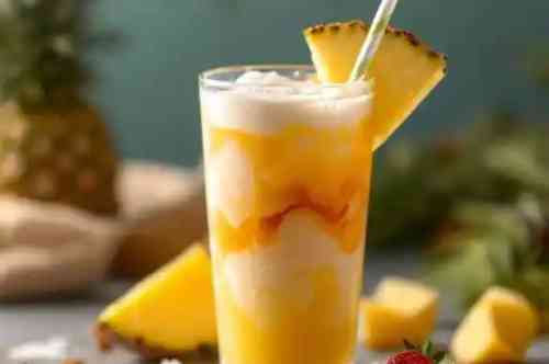 Haiku Colada recipe served in a glass, by Pekin the Chef