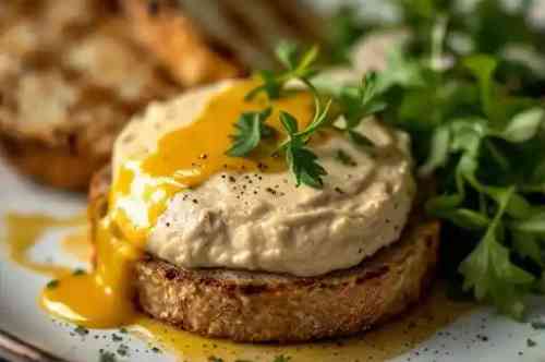 Duck Liver Mousse recipe served on a plate, by Pekin the Chef