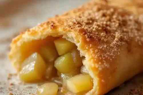 #99 - Apple Empanada recipe served on a plate, by Pekin the Chef