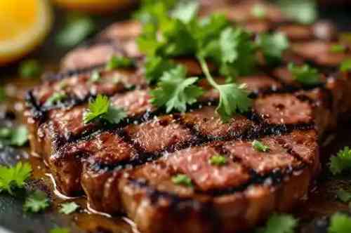 Carne Asada recipe served on a plate, by Pekin the Chef