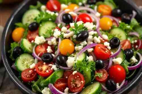 Casa Salad recipe served on a plate, by Pekin the Chef