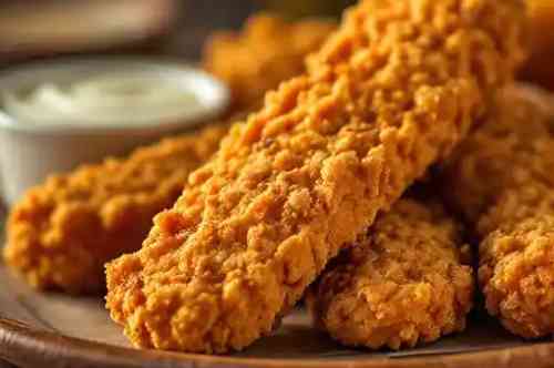 Chicken Finger Filets recipe served on a plate, by Pekin the Chef