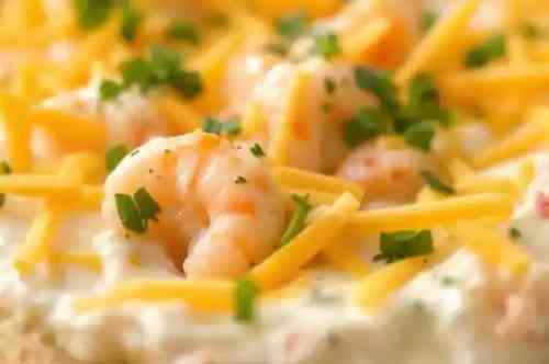 New Crab & Shrimp Dip recipe served on a plate, by Pekin the Chef
