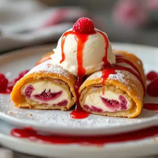 Ta Co.s RASPBERRY CHEESECAKE CHIMICHANGA Recipe
